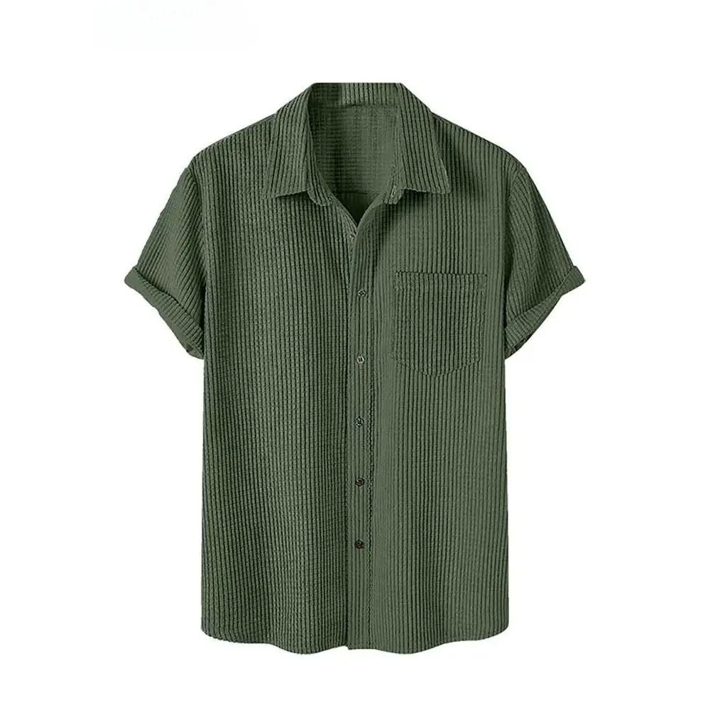 Camisa Manga Curta em Veludo Cotelê Montclive MT580