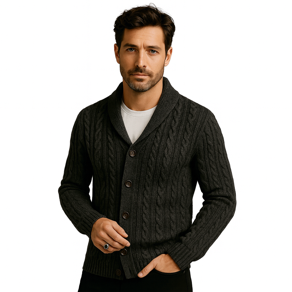 Cardigan Masculino em Algodão Pima Romenzi RZ641