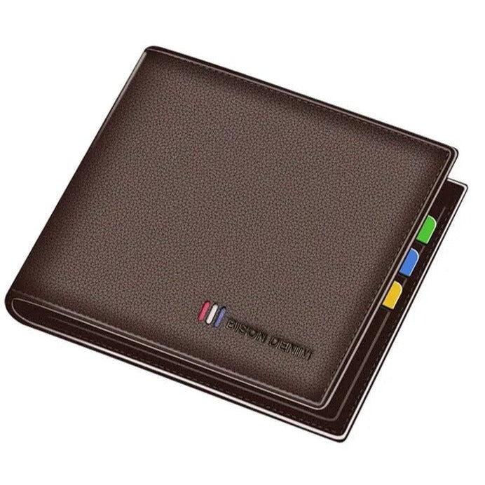 Carteira Masculina de Couro Bison Montclive MT479