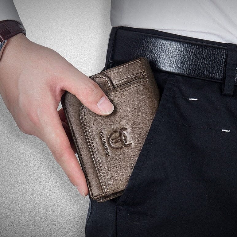 Carteira Masculina de Couro Kalel Montclive MT477