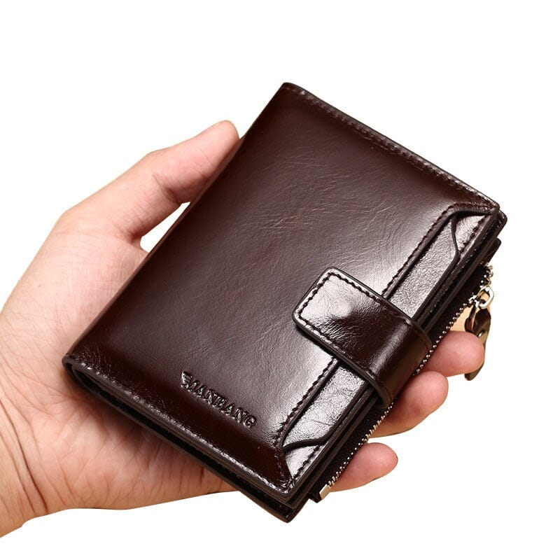 Carteira Masculina de Couro Manbag Montclive MT478