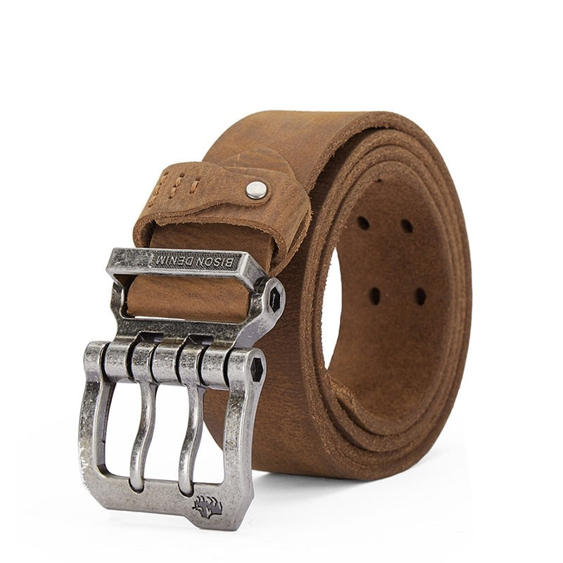 Cinto Masculino de Couro Denim Montclive MT459