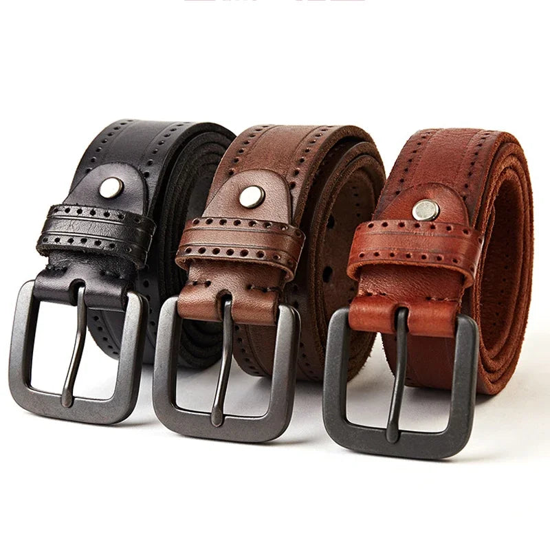 Cinto Masculino de Couro Vintage Royal Montclive MT468
