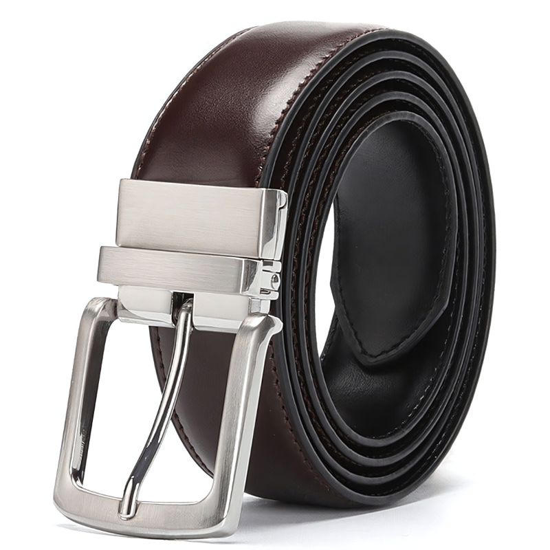Cinto Social Masculino de Couro Noir Montclive MT463