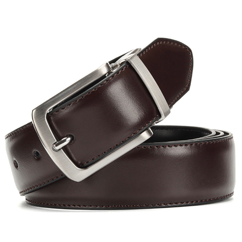 Cinto Social Masculino de Couro Noir Montclive MT463