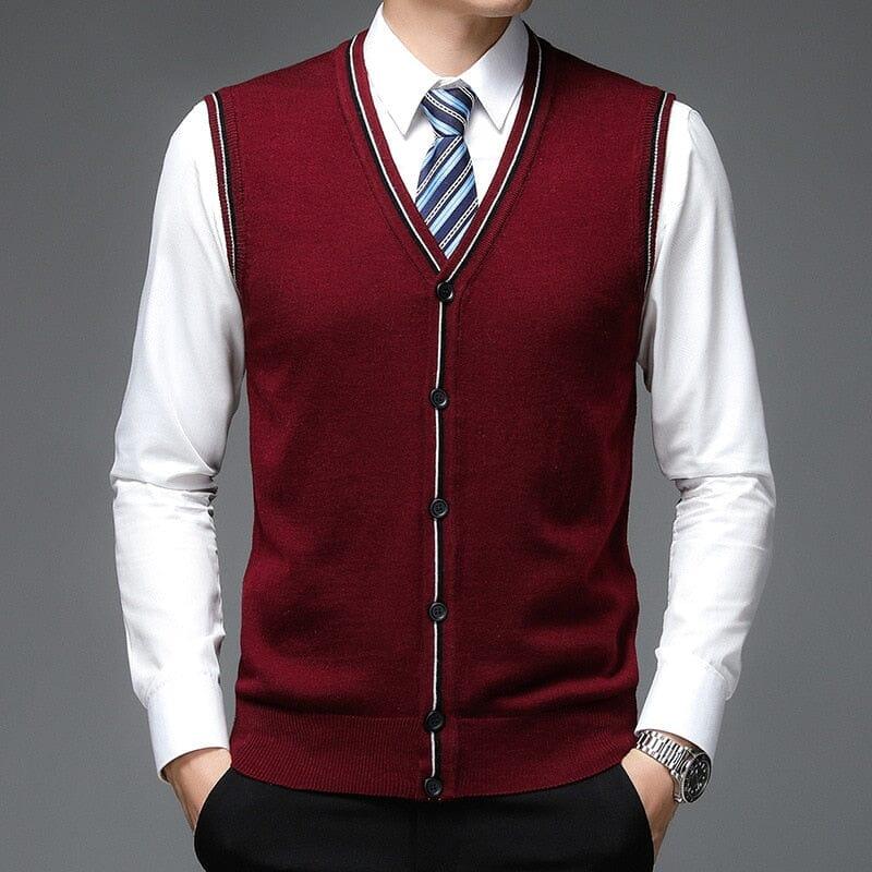 Colete Masculino de Lã com Botões Romenzi RZ655