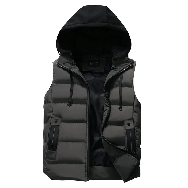 Colete Masculino Puffer Com Capuz Romenzi RZ659