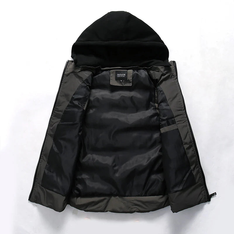 Colete Masculino Puffer Com Capuz Romenzi RZ659