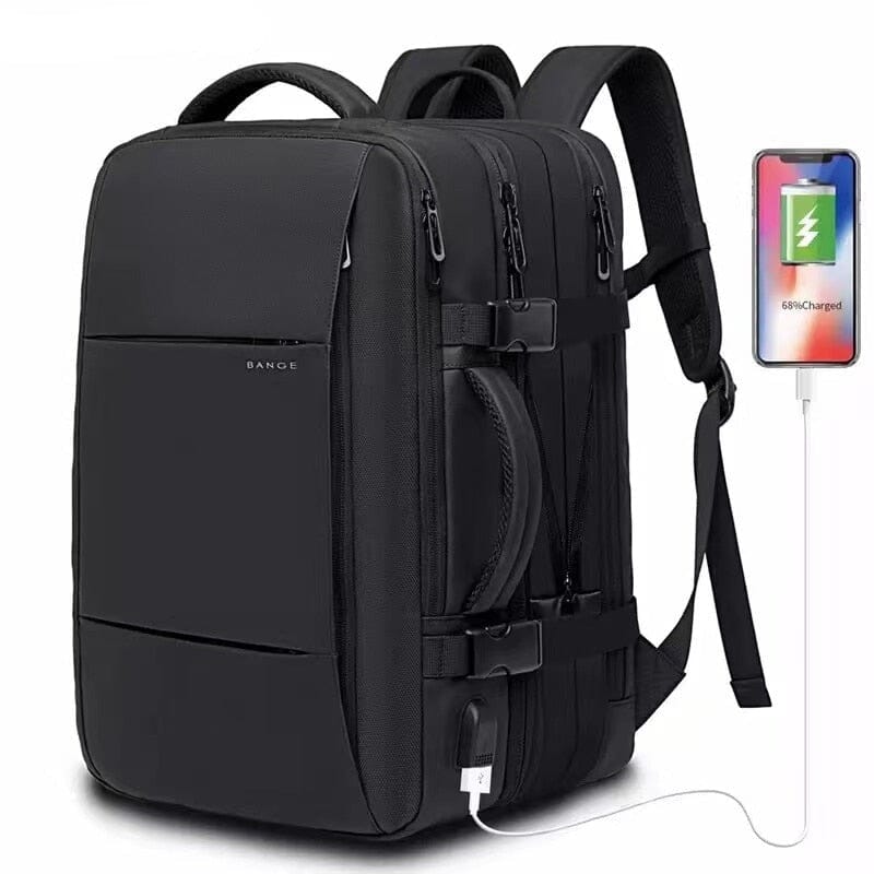 Mochila de Viagem Premiere Romenzi RZ964 - Notebook 17', Expansível, Impermeável e Porta USB