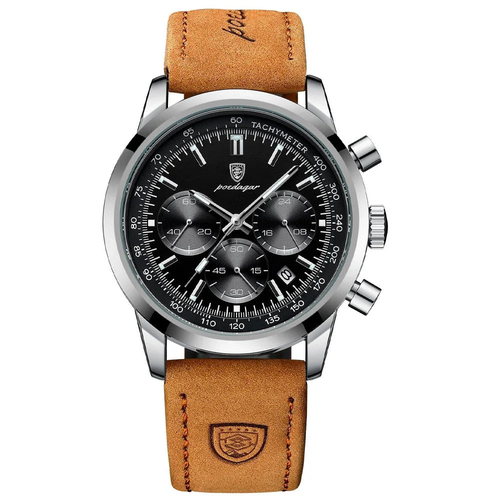 Relógio Masculino com Pulseira de Couro Montclive MT698