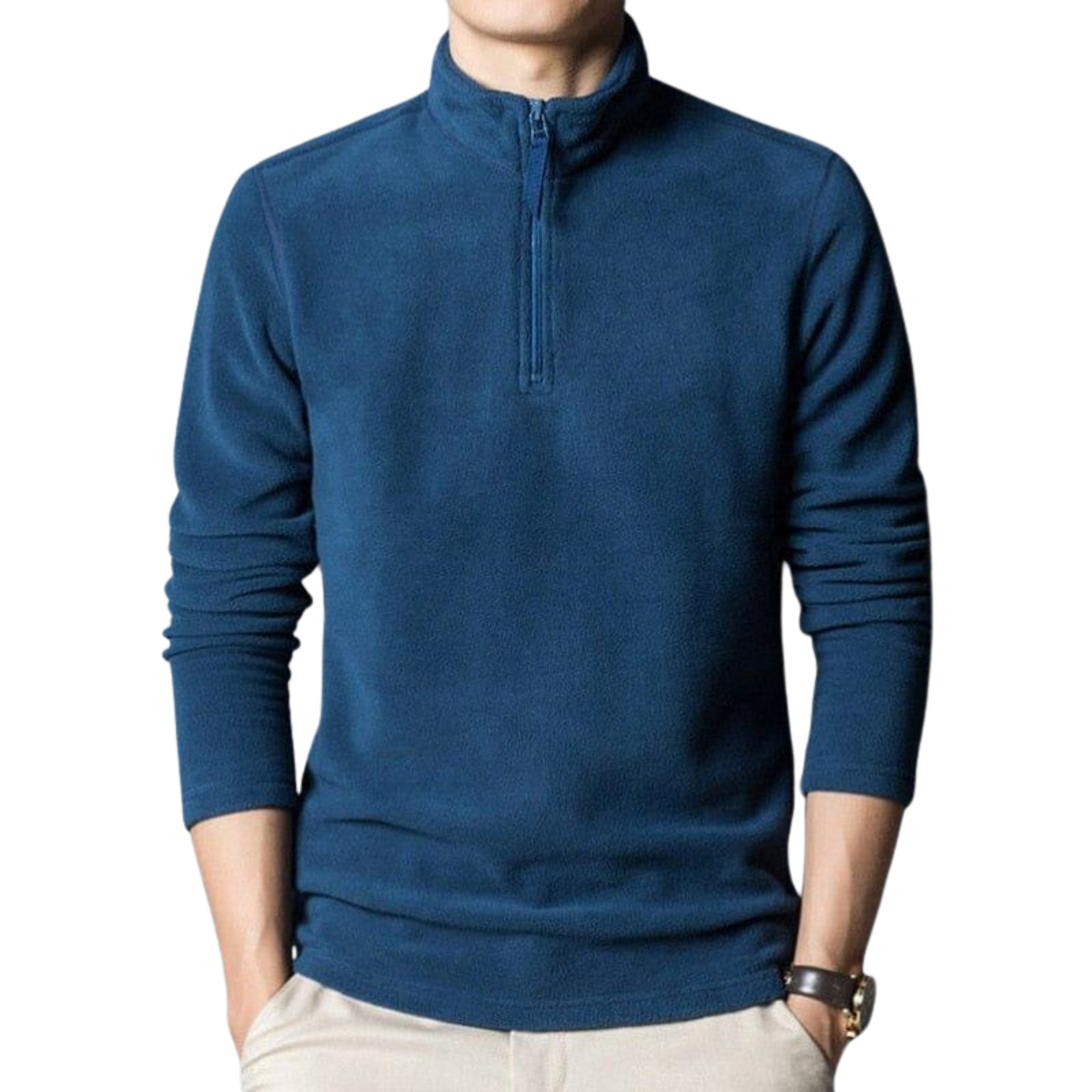 Suéter Masculino Gola Alta com Zíper Romenzi RZ760