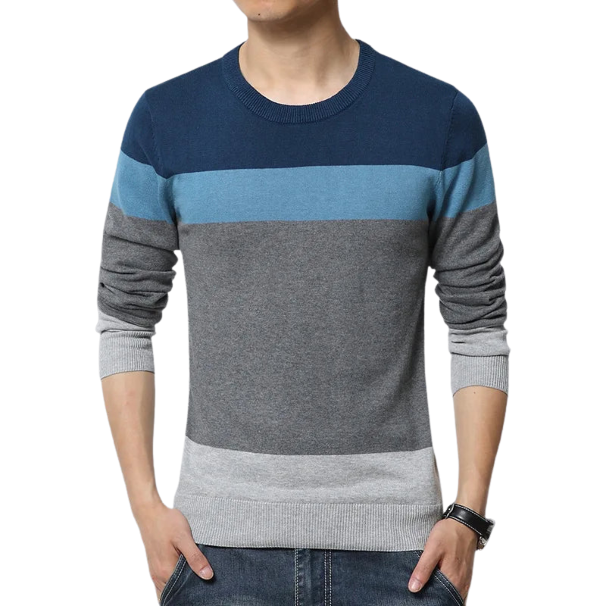 Suéter Masculino Listrado Romenzi RZ761